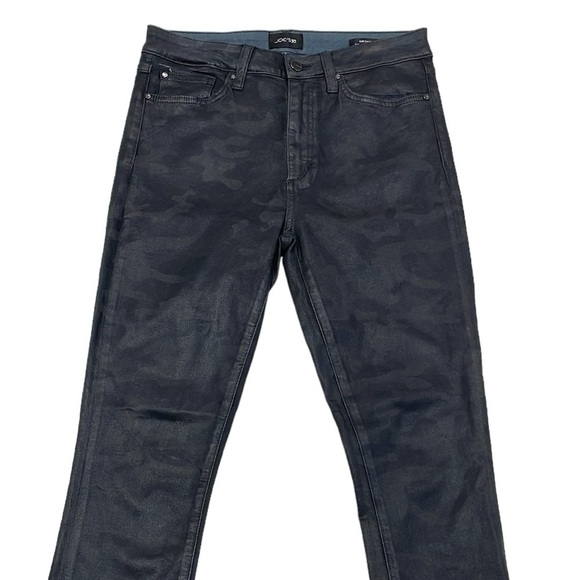 Joe's Jeans Women's 28 Black Camo The Charlie High Rise Skinny Ankle Waxed - Picture 1 of 12